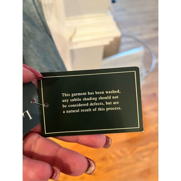 Lauren Jeans Co. Denim Floral Embroidered Button Down Shirt in vintage Wash sz 3 - Picture 7 of 10